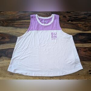 Burn Boot Camp Cropped Tank Top, Size XL